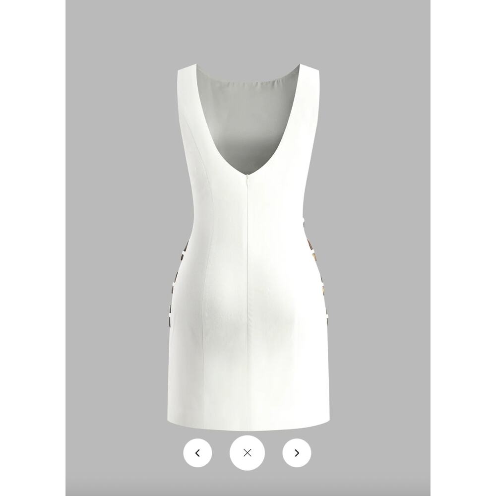 NWT Commense O-Ring Cutout Sleeveless Dress Sz XS - Picture 8 of 10
